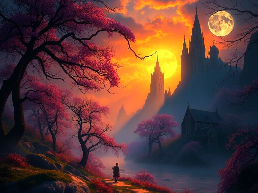 Epic Morning Star in Vibrant, Dreamlike Detail