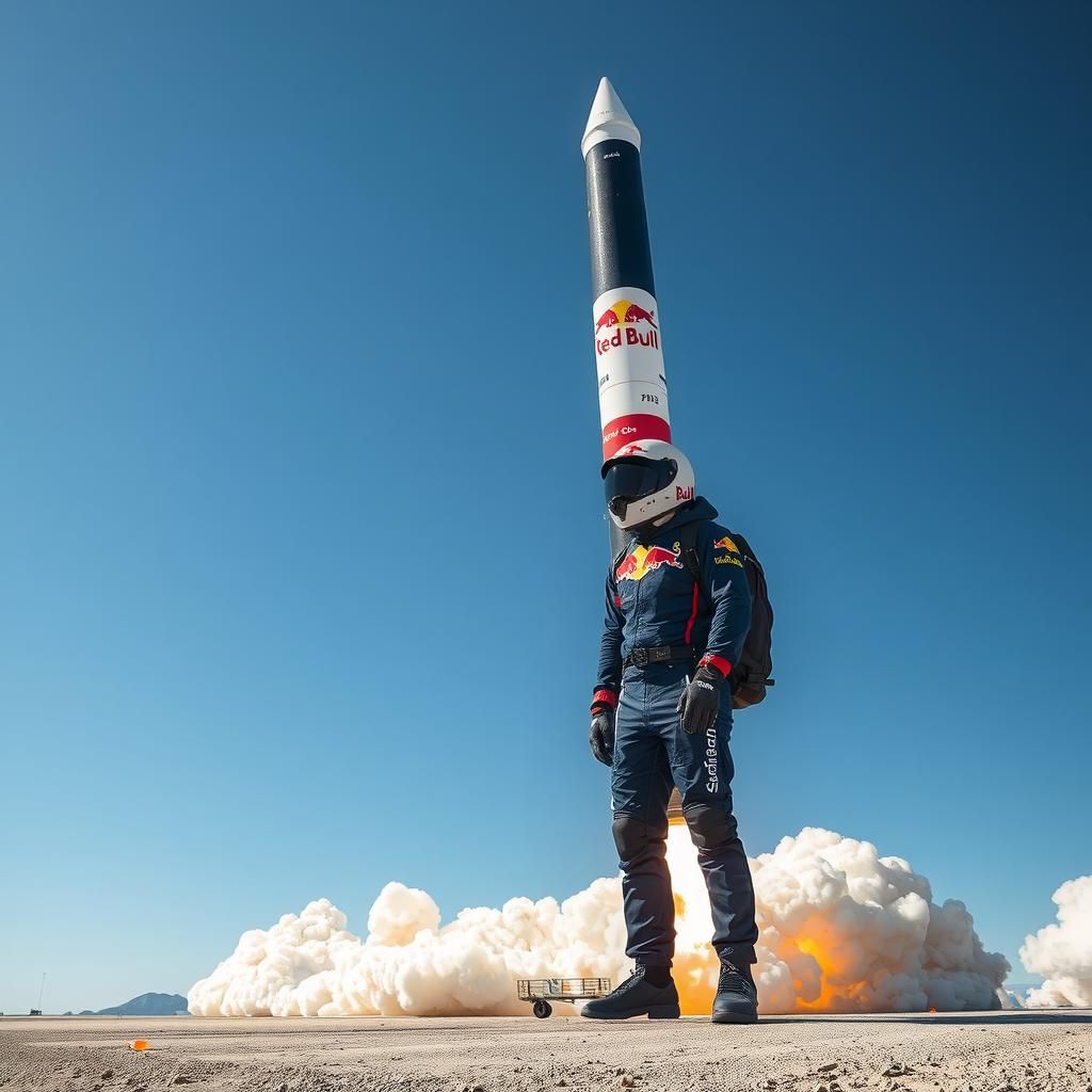 Red Bull & SpaceX Rocket with Max Verstappen