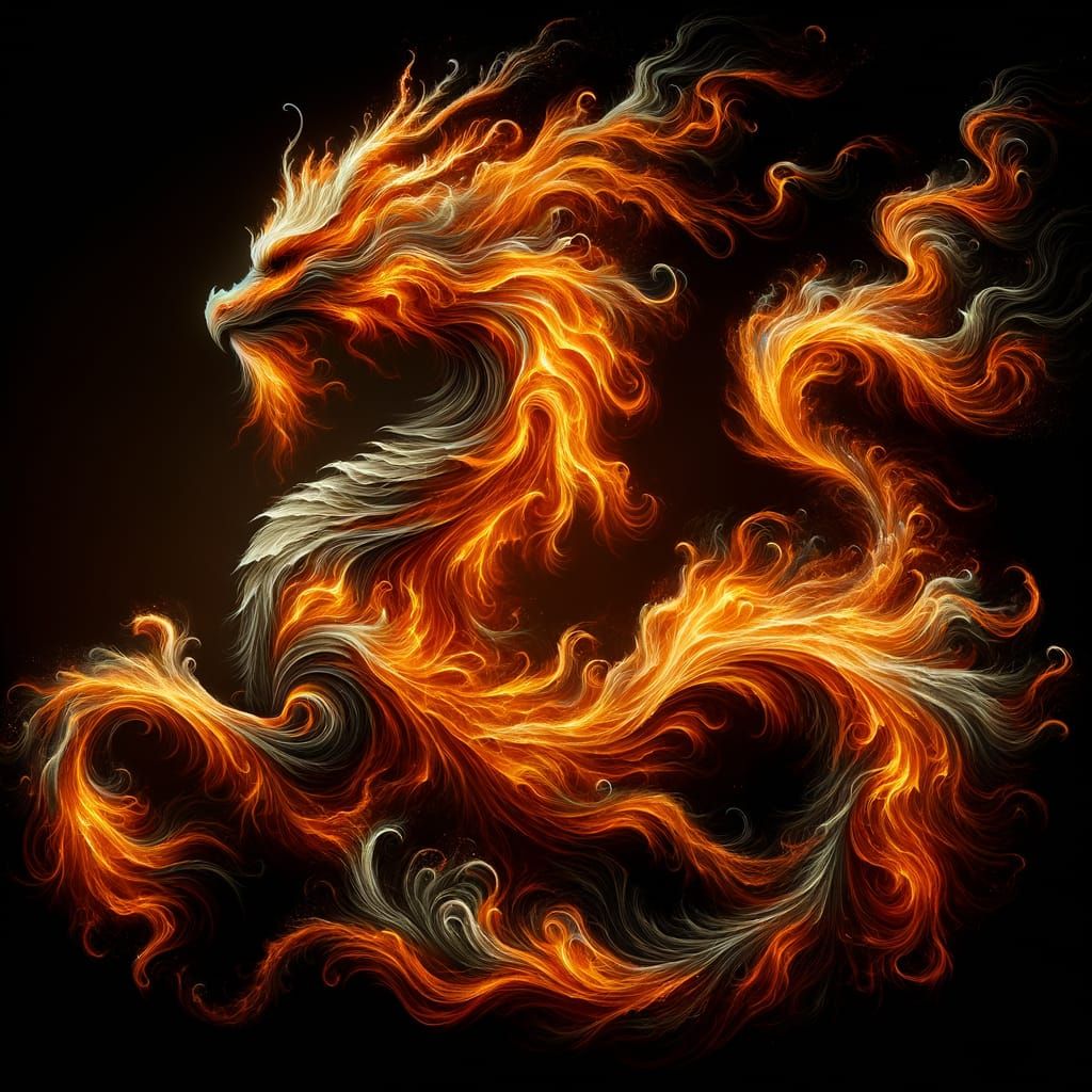 Fiery Dragon in Energetic Motion