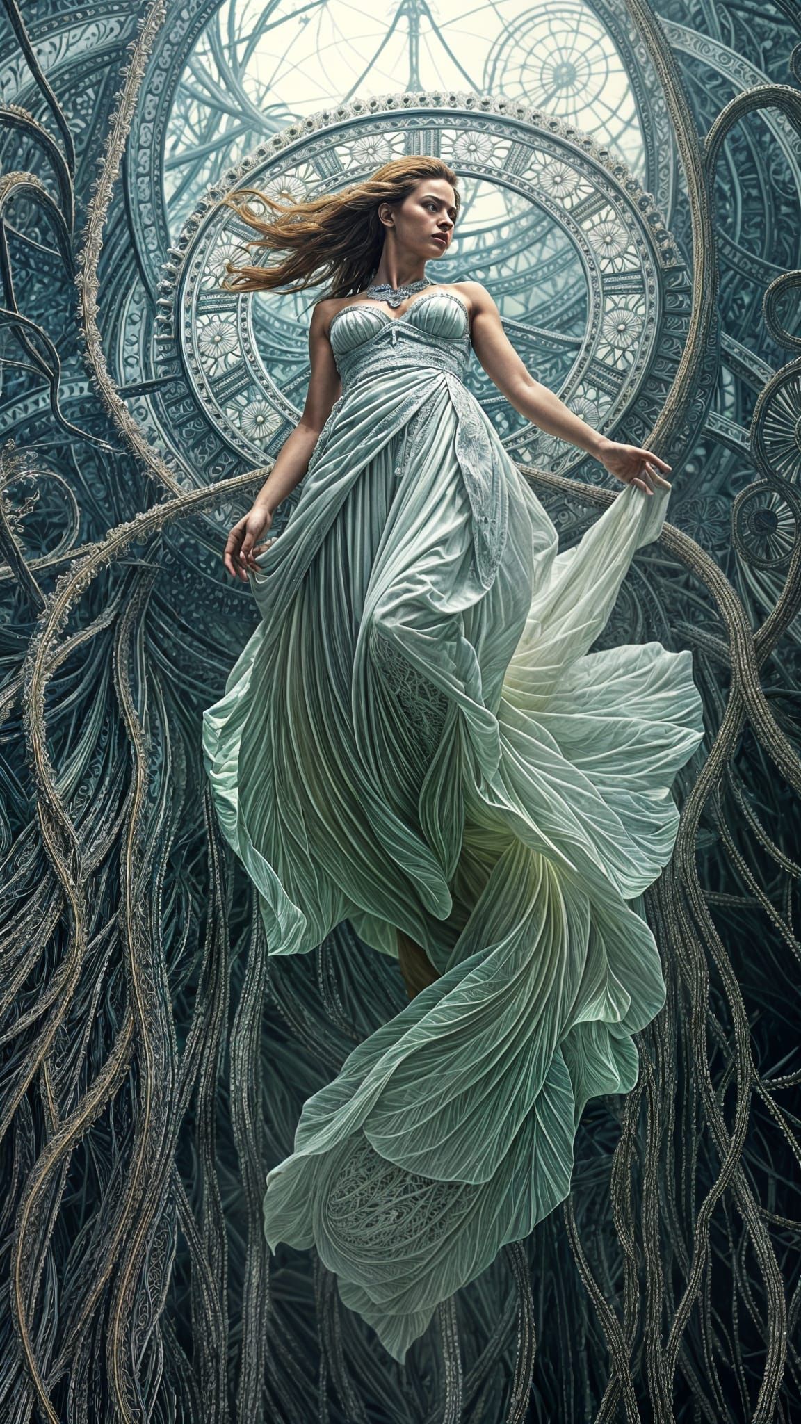 Beneath the Surface: Fractalized Floral Wonders in Hyperreal...