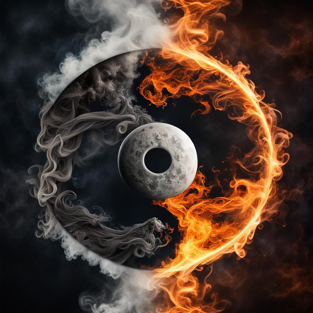 Yin and Yang Goddess: Light and Dark Opposites