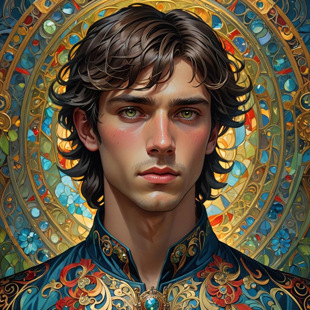 Dramatic Portrait with Volumetric Lighting