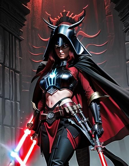 Lightsaber Duel with Dragons: A Surreal Scene