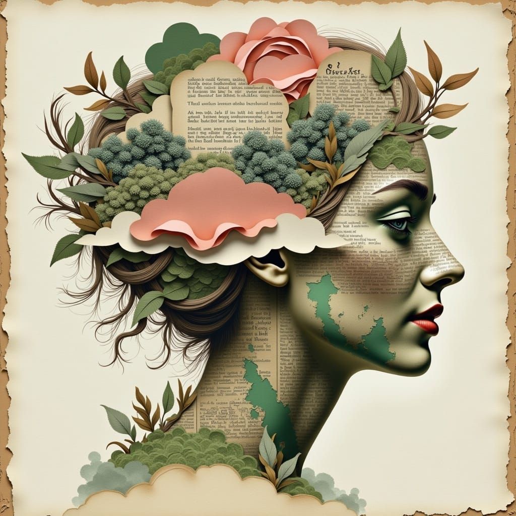 Past Meets Future: Mixed Media Double Exposure