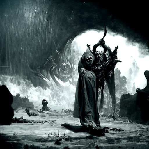 Horror Scene in the Style of Gustave Doré