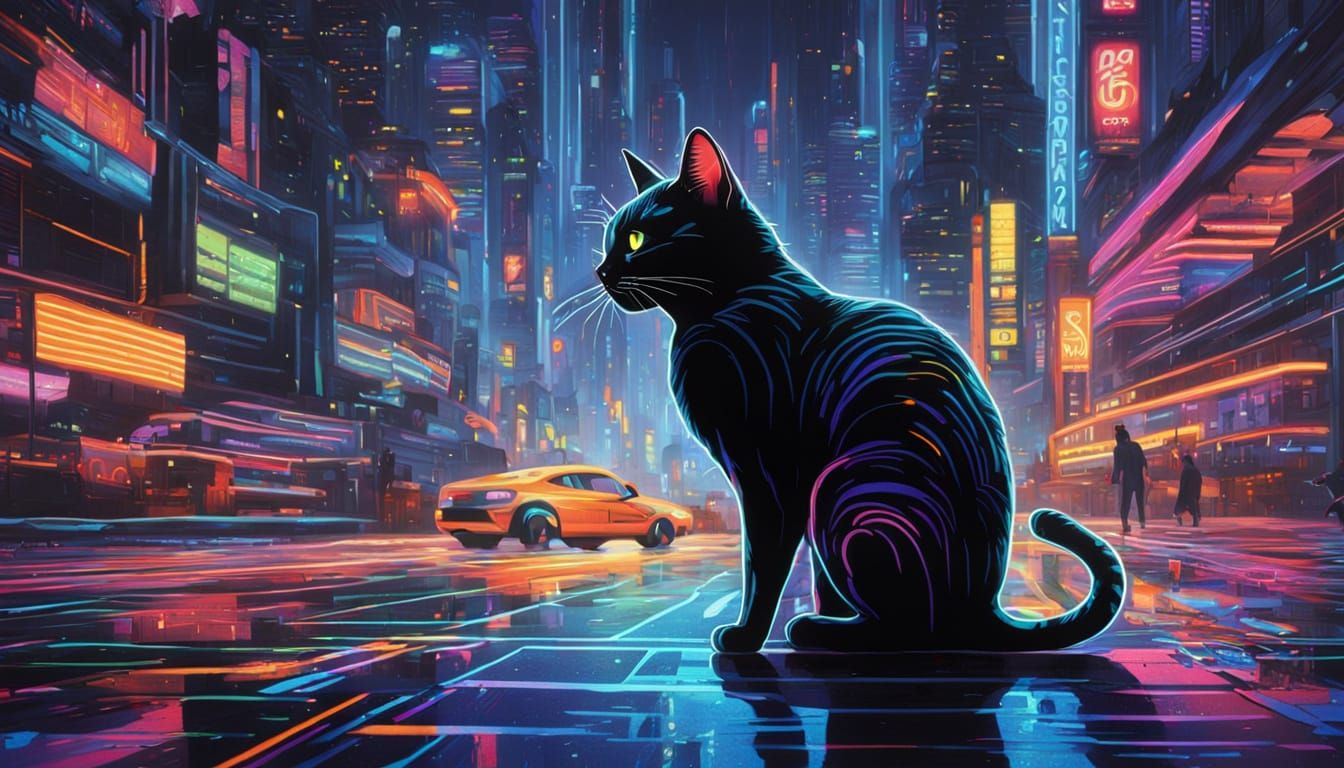 Cyberpunk Cat