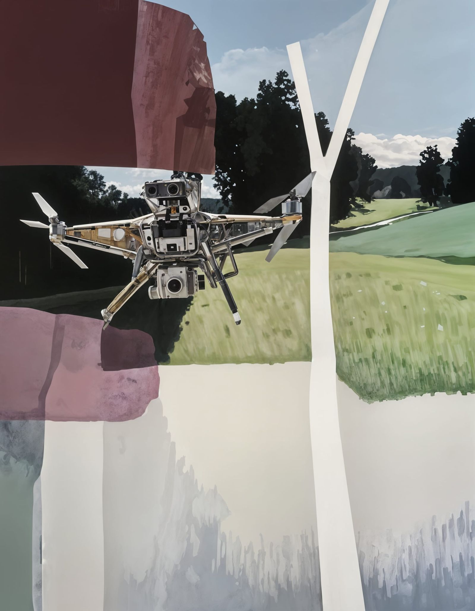 Drone Photography Hybrid of Abstract and Landscape