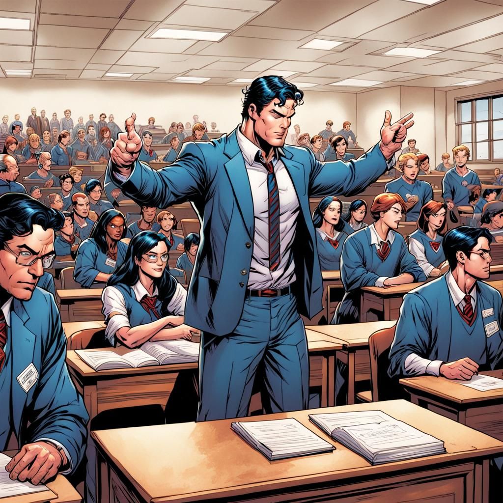 Superman's New Job: High School Teacher in Comic Art