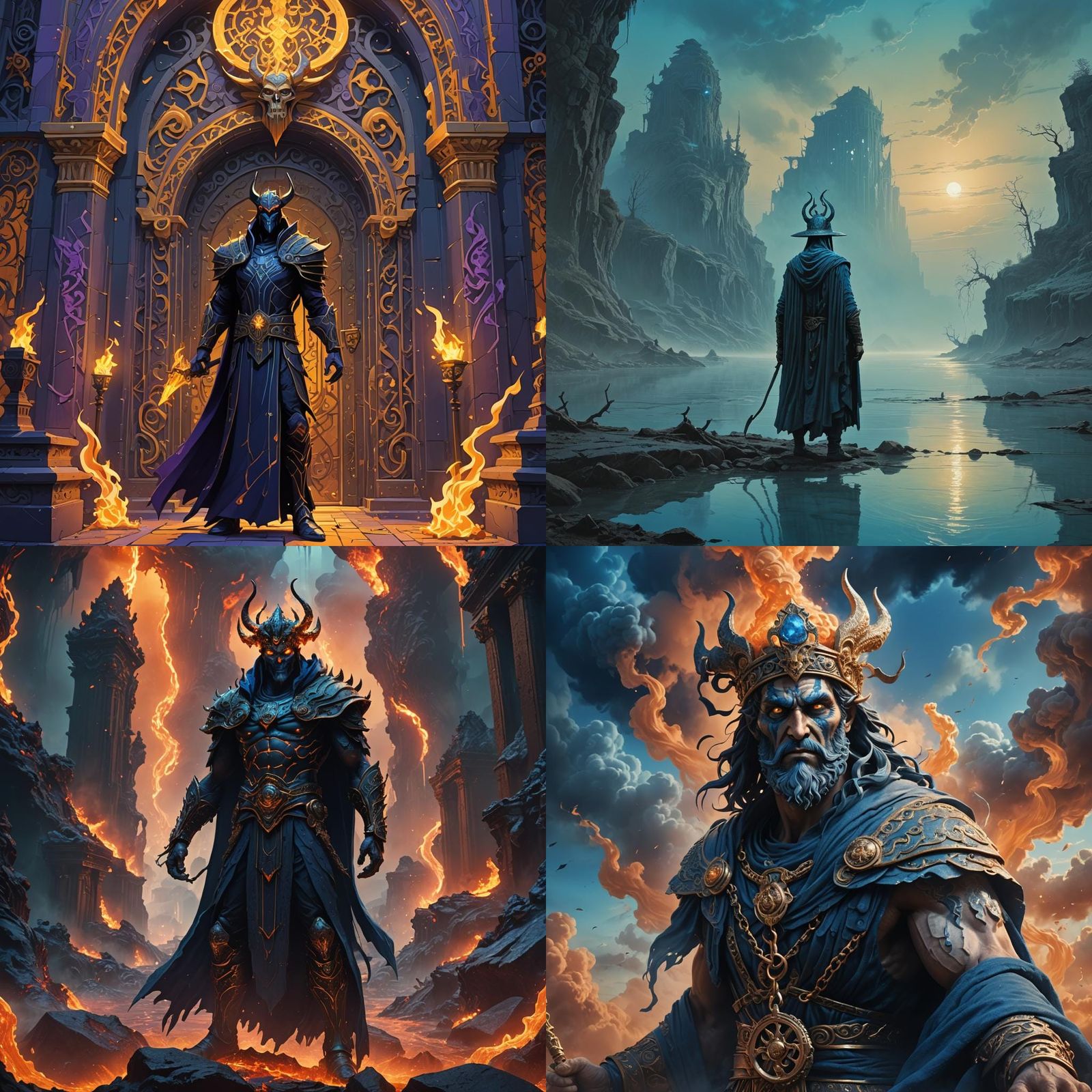 Cartoon Hades with Invisibility Cap