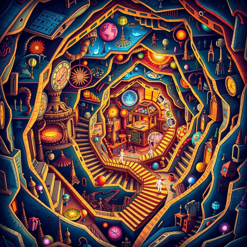 Ethereal Whimsy in a Fantastical Spiral