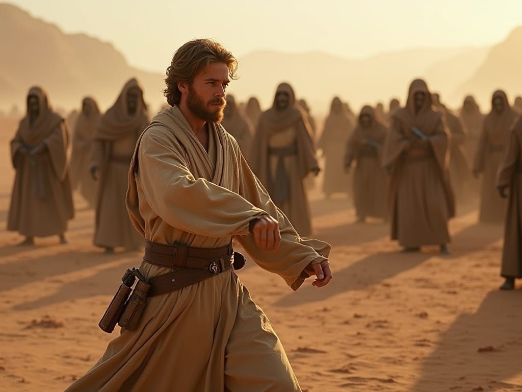 Luke Skywalker vs Zombie Jawas on Tatooine