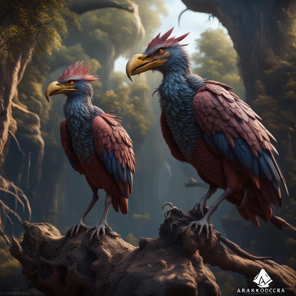 Aarakocra Zoology Teacher in Detailed Matte Painting