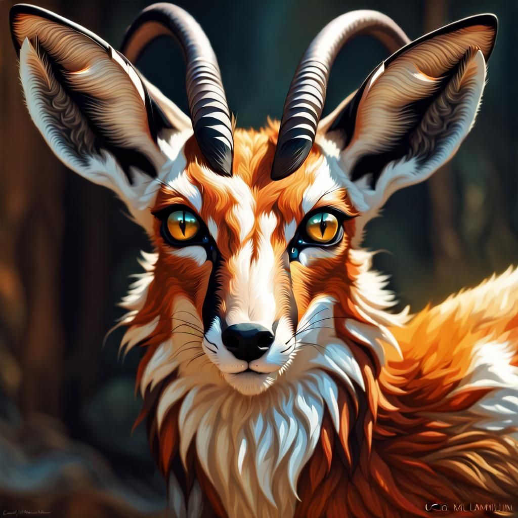 Adorable Antelope-Fox Hybrid in Extreme Detail