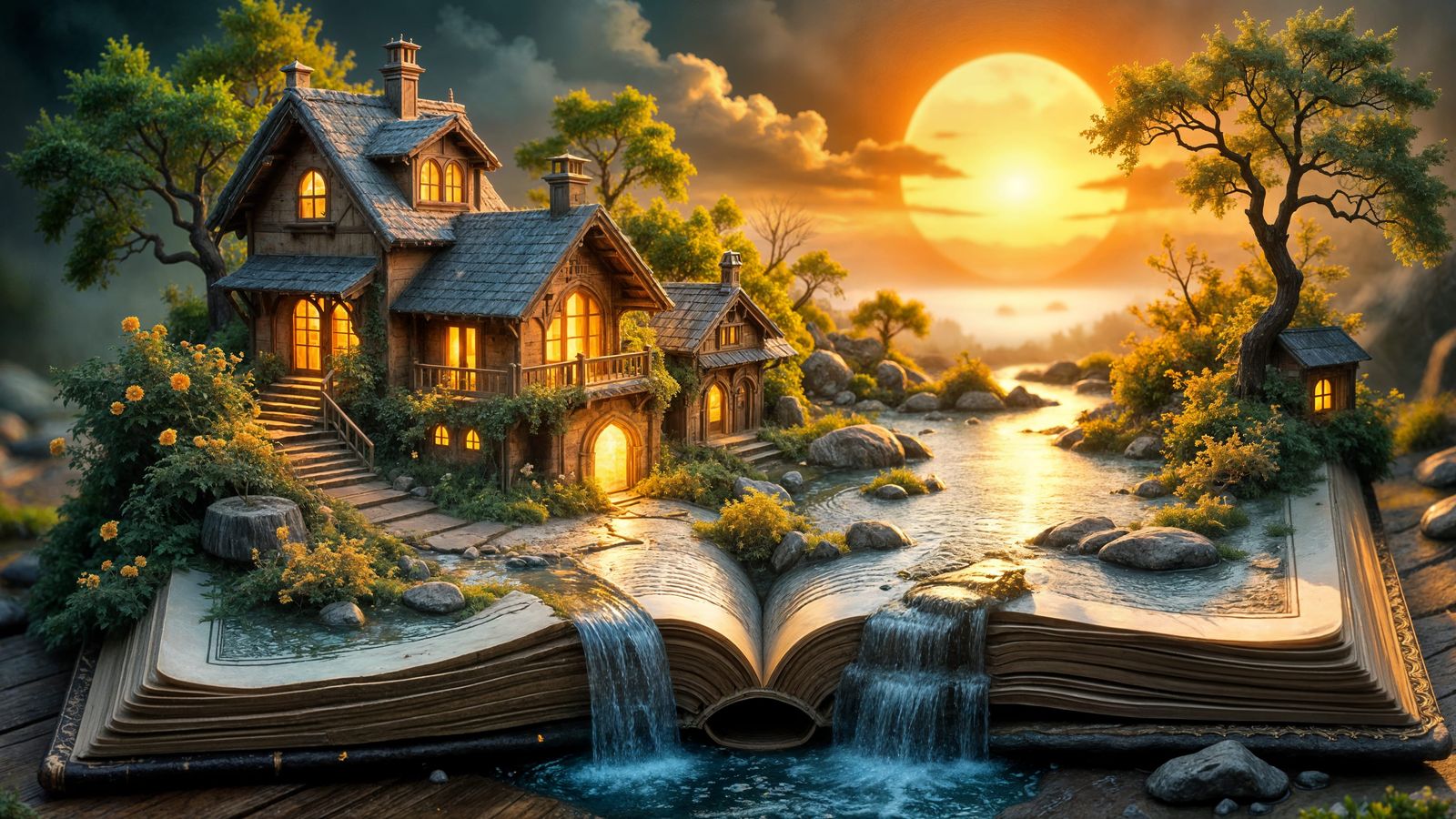 Miniature World Hidden in Ancient Book