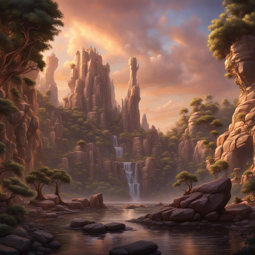 Savannah Pride Rock in Detailed Matte Painting