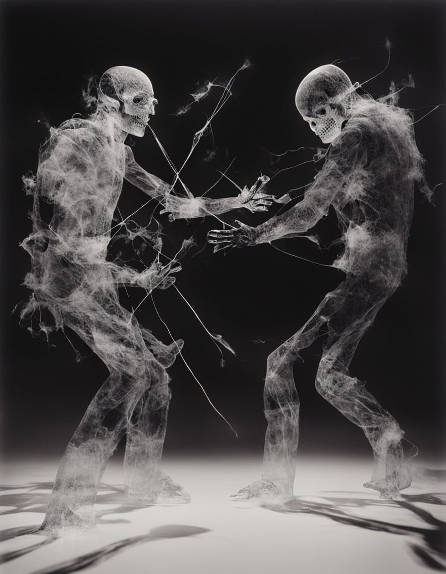 Surreal Battles Between Dreamscapes and Nightmares in a Crys...