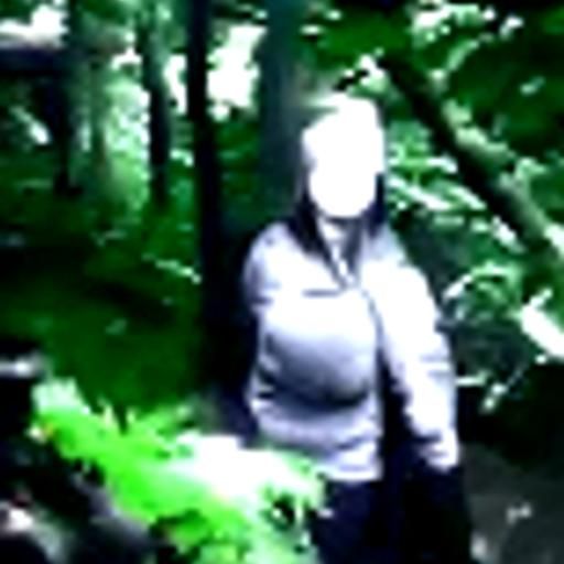 Faceless Woman in Dark Forest CCTV