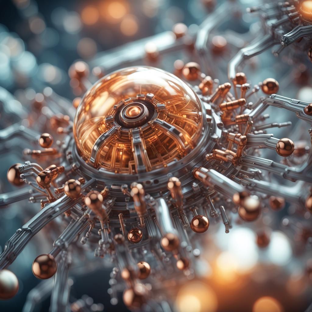 Futuristic Nanotech COVID-19 Microscopic View