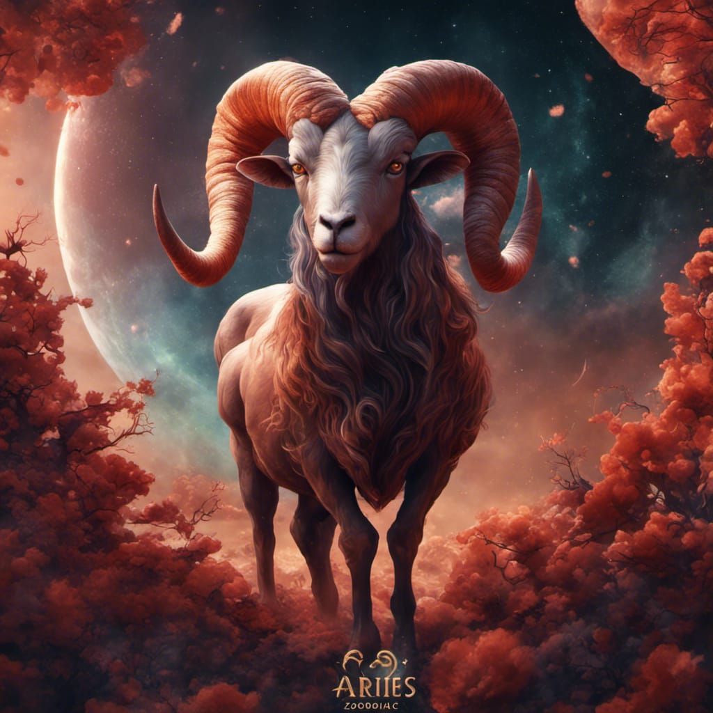 Aries Zodiac Sign Fantasy Concept Art