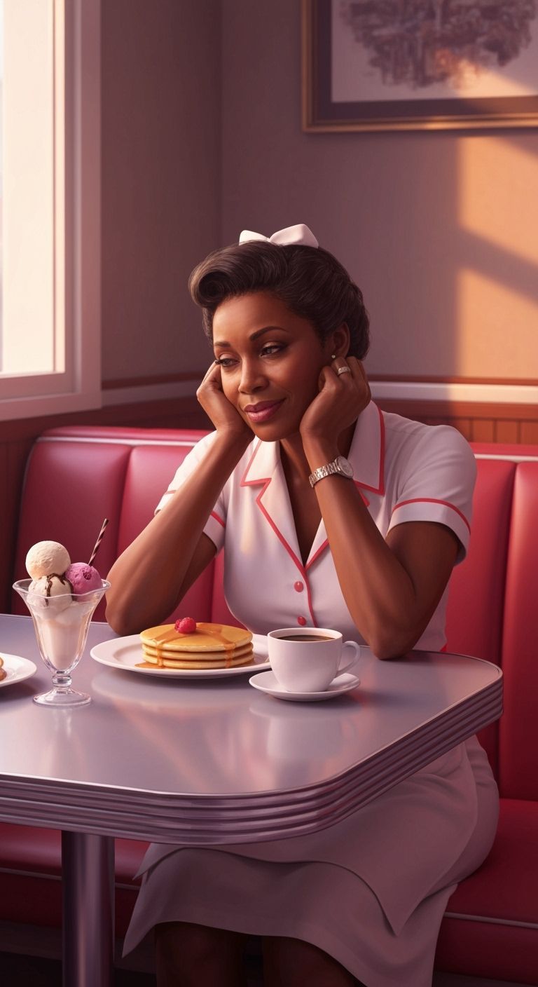 Waitress On Her Break 5