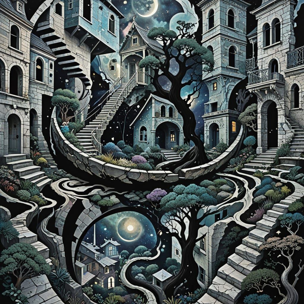 Surreal Stargate Scene by Woodroffe and Jansson