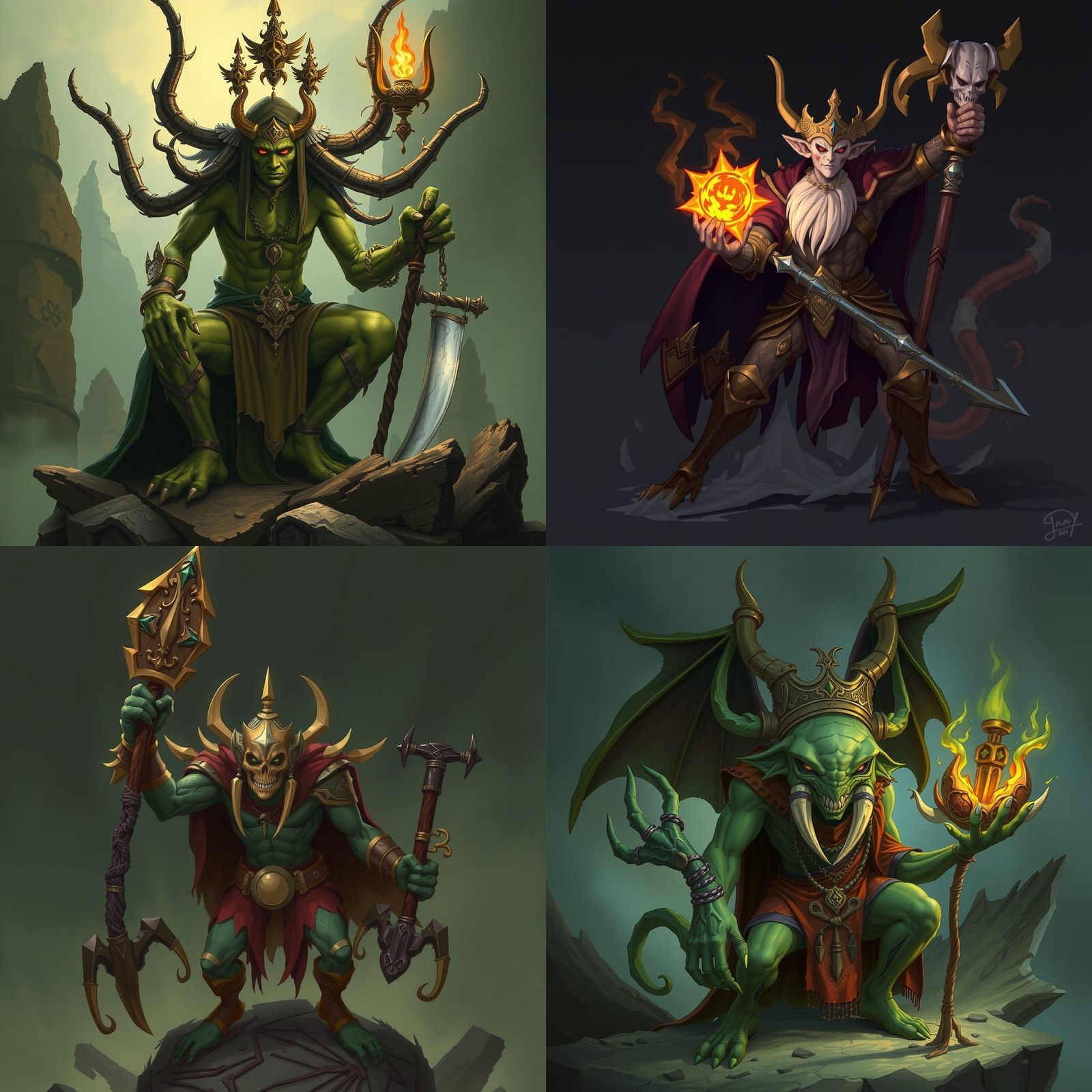 Surreal Incubi King Reigns in Dark Fantasy