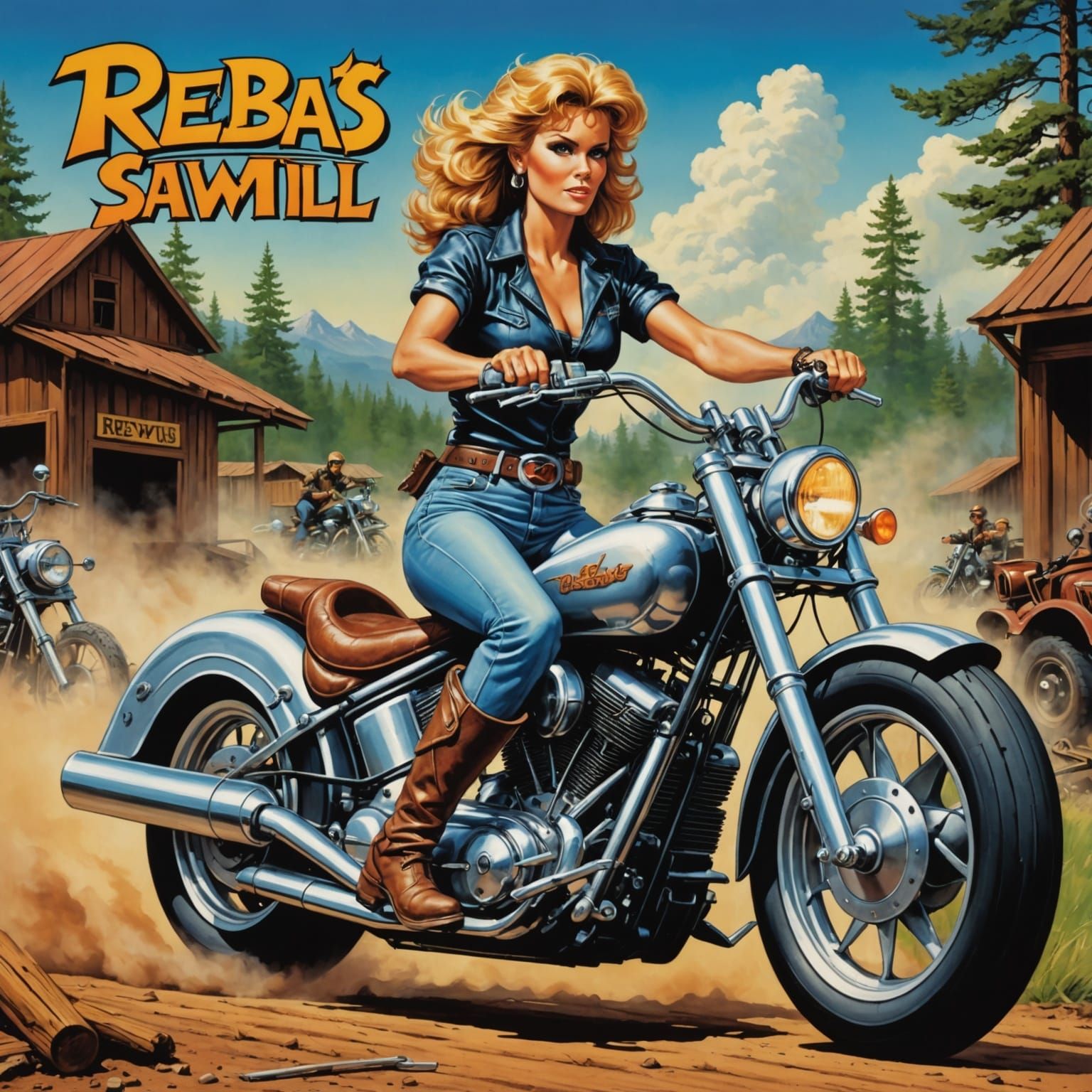 1980s Airbrushed Heavy Metal Album Cover Art