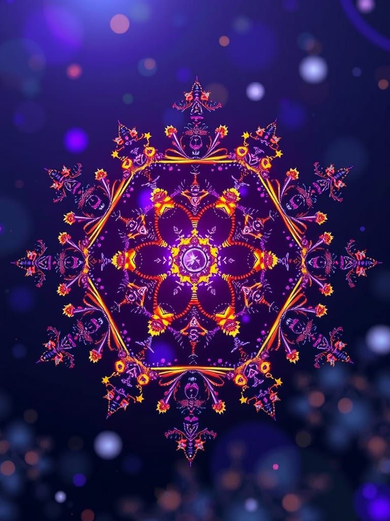 Intricate Dark Fantasy Snowflake Masterpiece