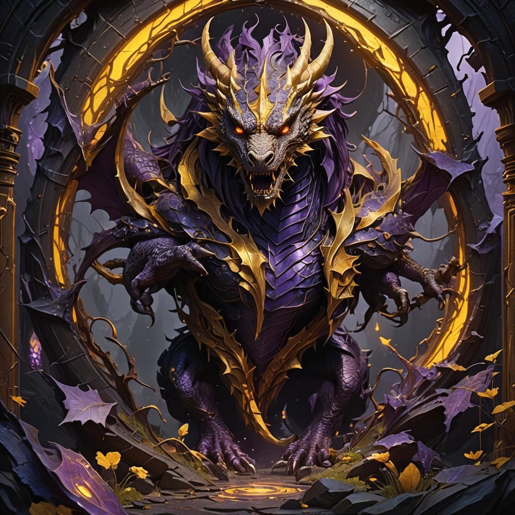 Dragon Veins Frame in Dark Fantasy Style