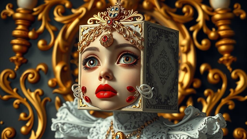 CUTE ANTHROPOMORPHIC CUBE