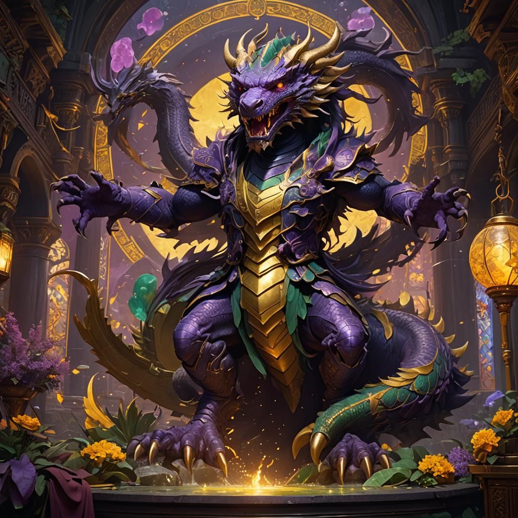 Jade Dragon Concept Art in 8K Resolution