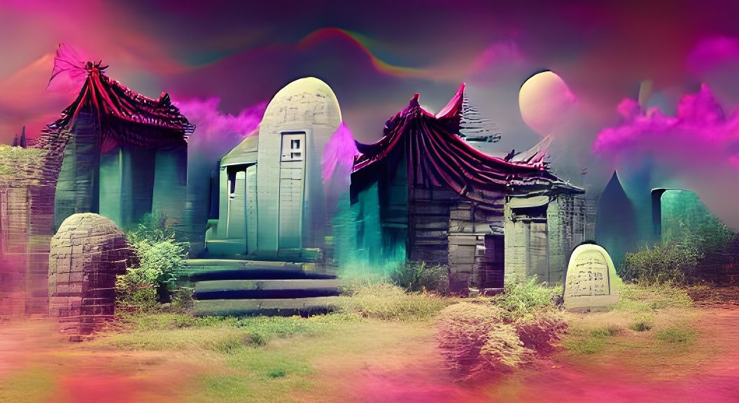 Mysterious Fantasy Temple of Retro Horror