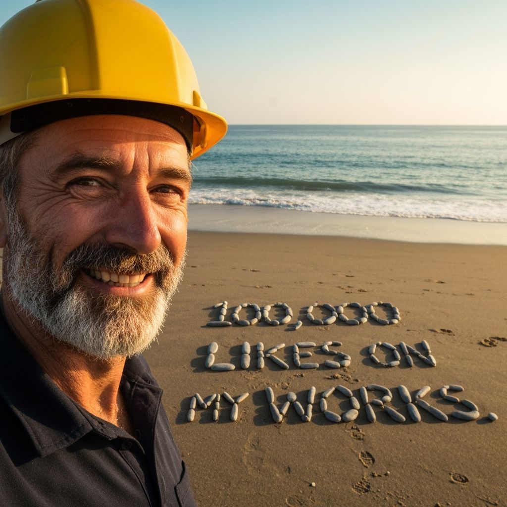 Geologist Celebrates 100,000 Likes on Sandy Beach
