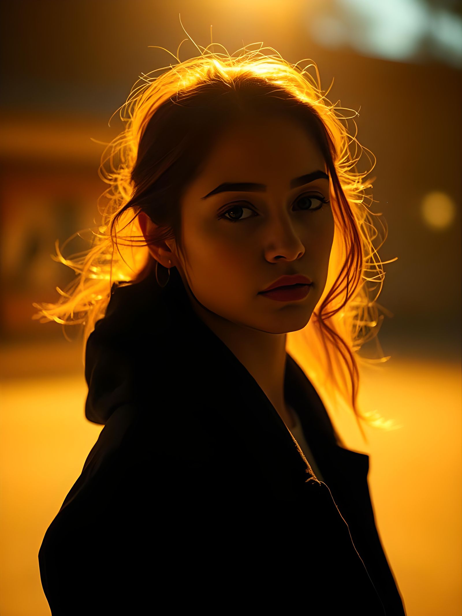 Dramatic Portrait in Cinematic Film Style