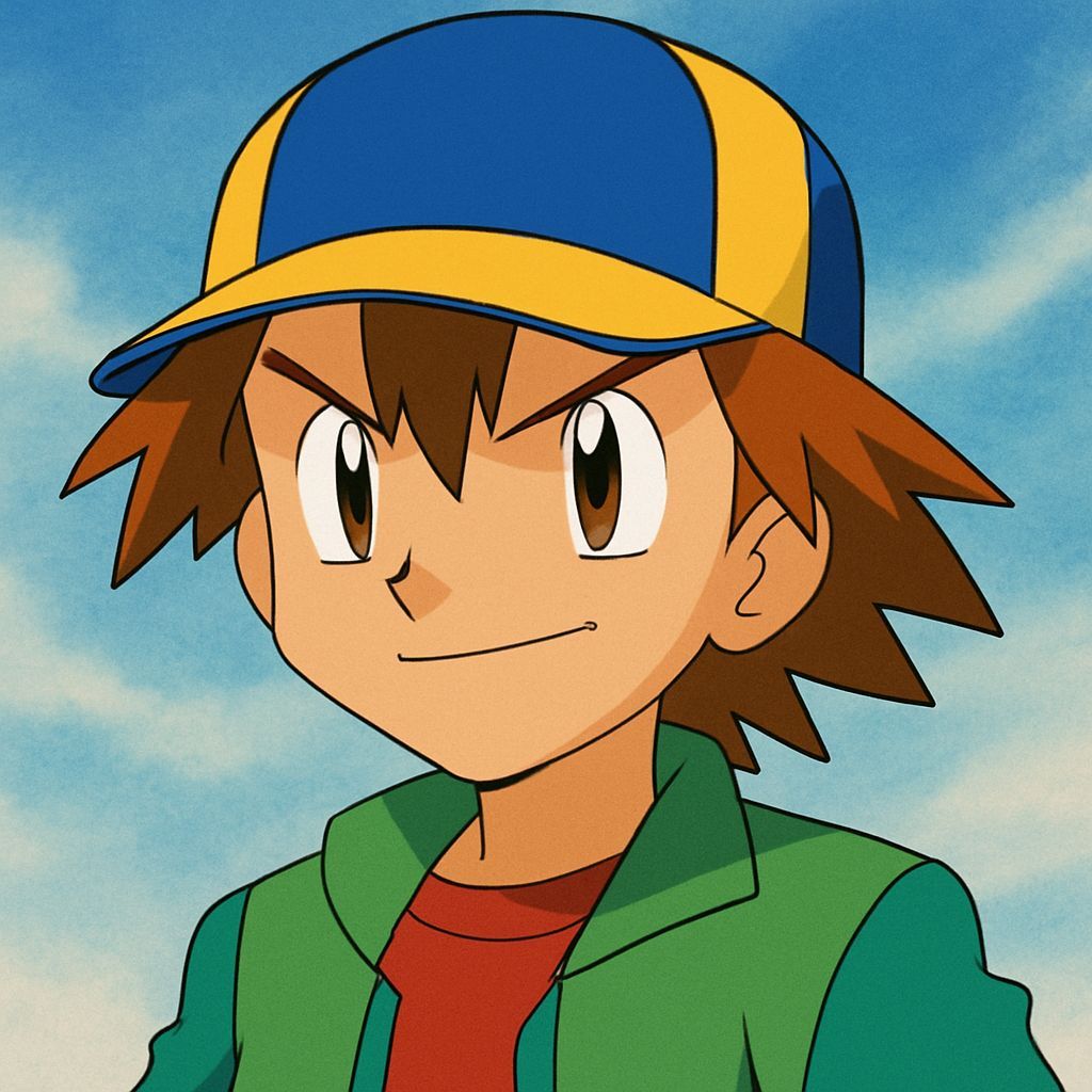 Ritchie From Pokemon Smiles Determinedly