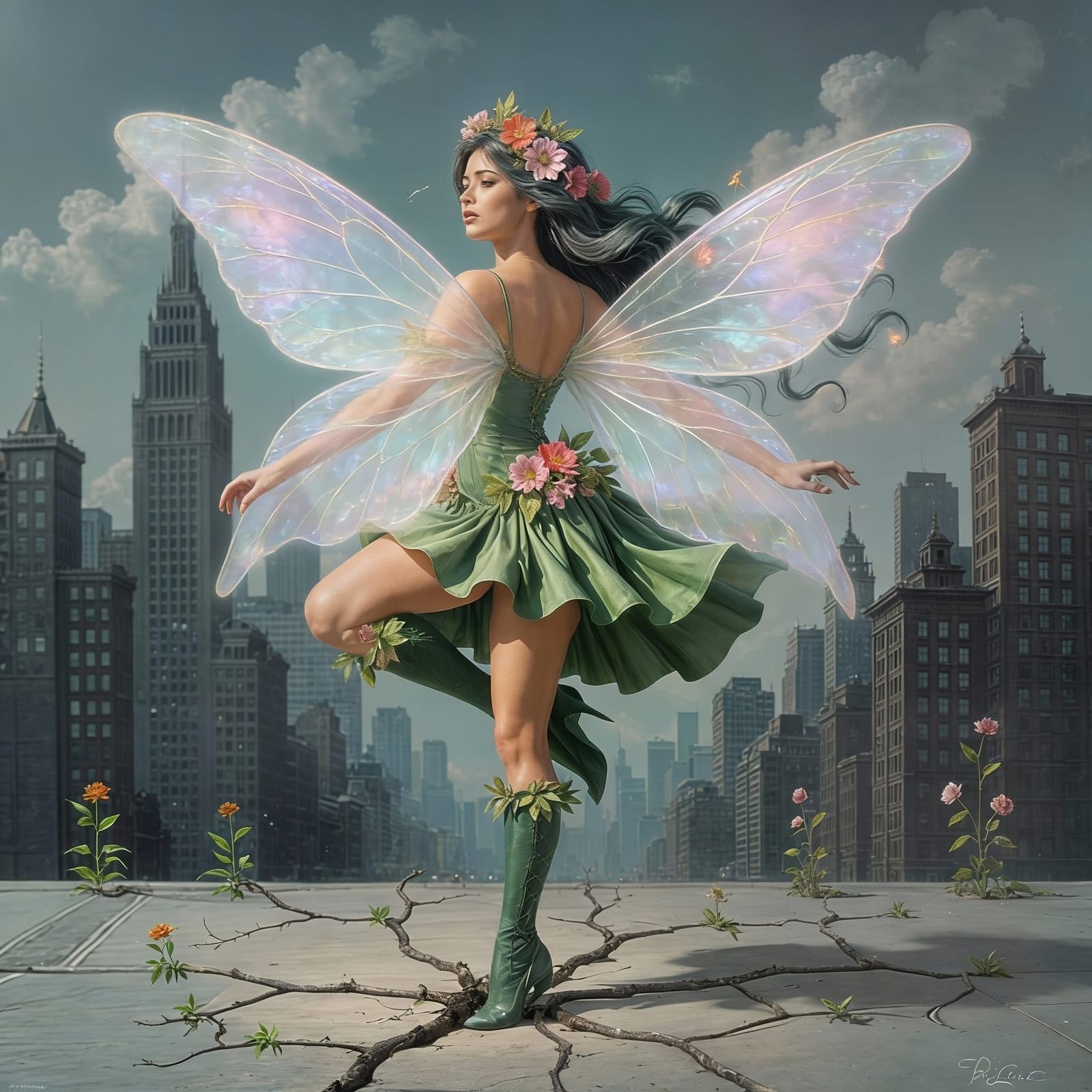 Mother Nature's Surreal Dance in the City