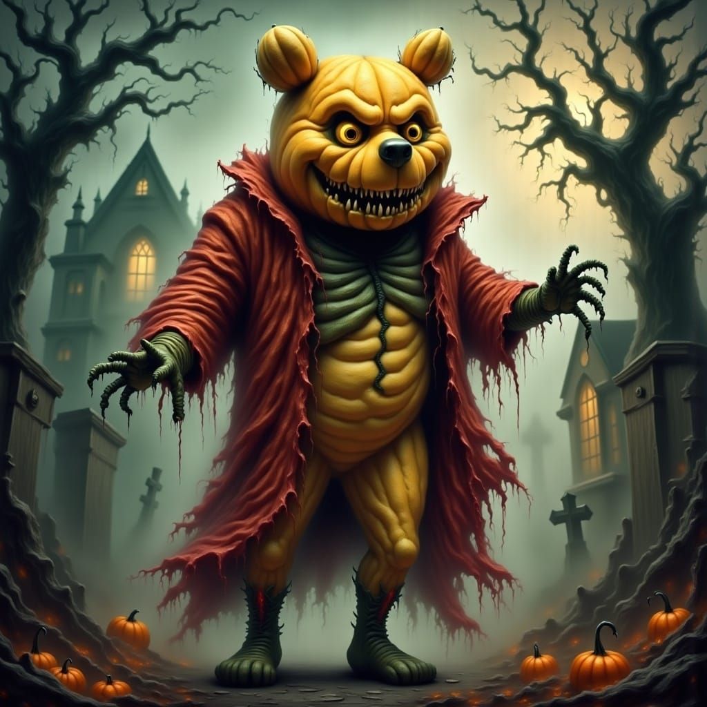Zombie Winnie the Pooh Reigns Supreme in a Haunting Hallowee...