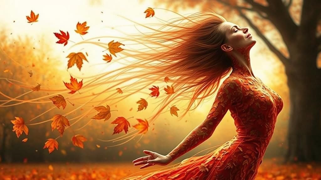 Autumn Leaves Dance: A Photographic Close-Up