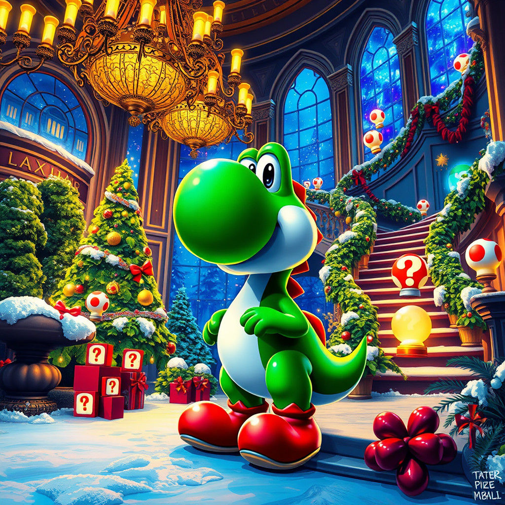 Yoshi's Christmas Mansion: Graffiti Art Fusion