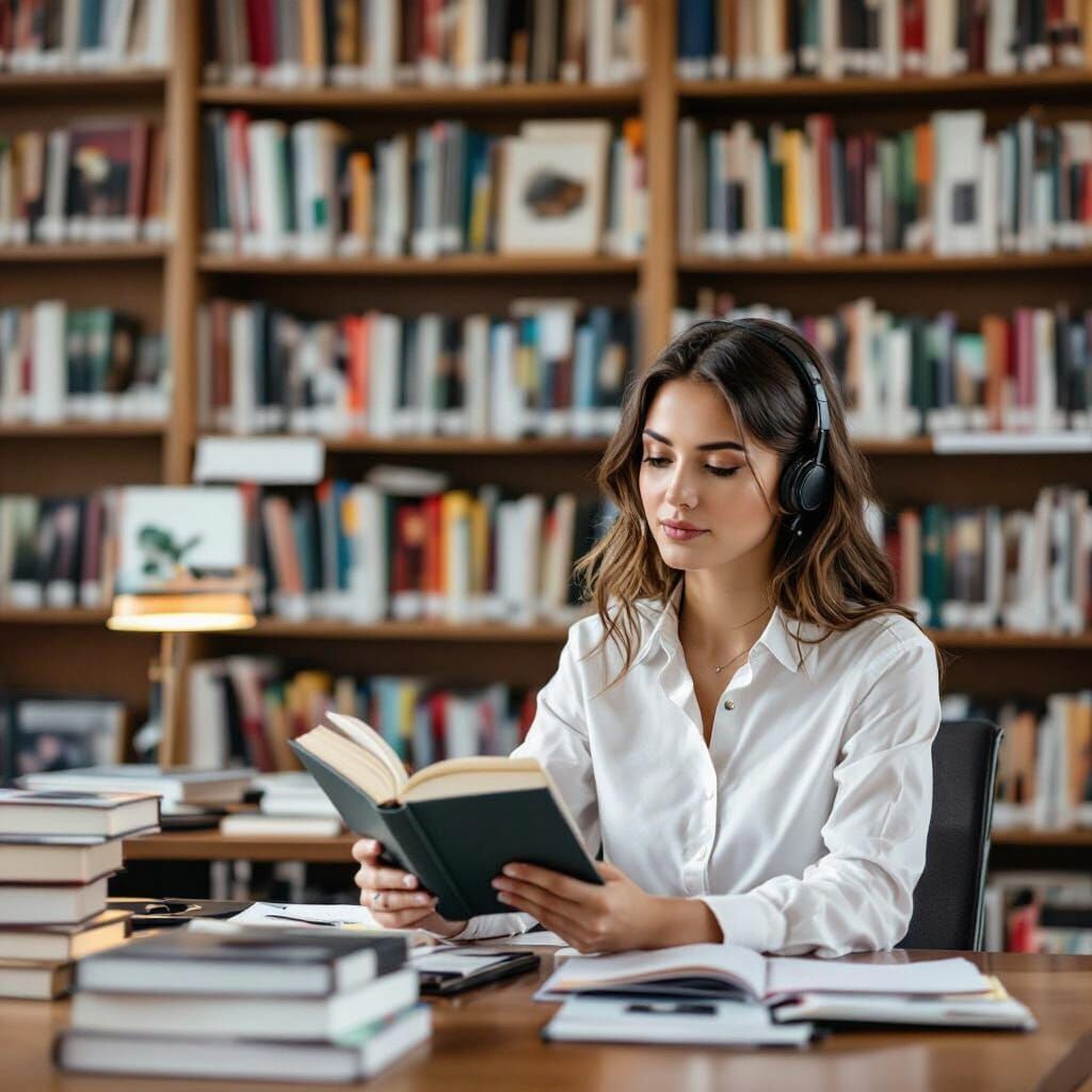 Cozy Library Bookshelves and Reading Nook