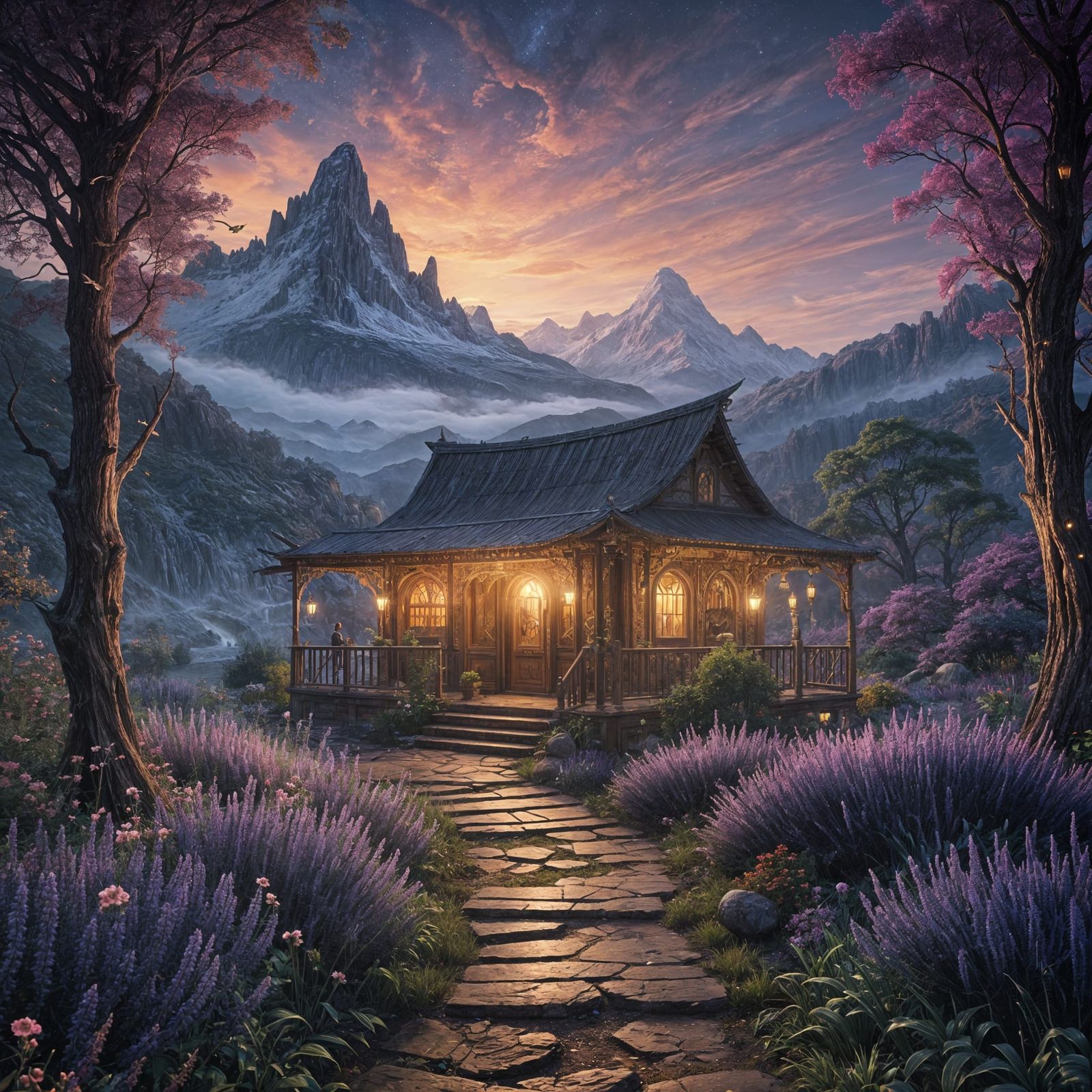 Intricate Cosmic Portals Revealed in Stunning 8K Digital Pai...