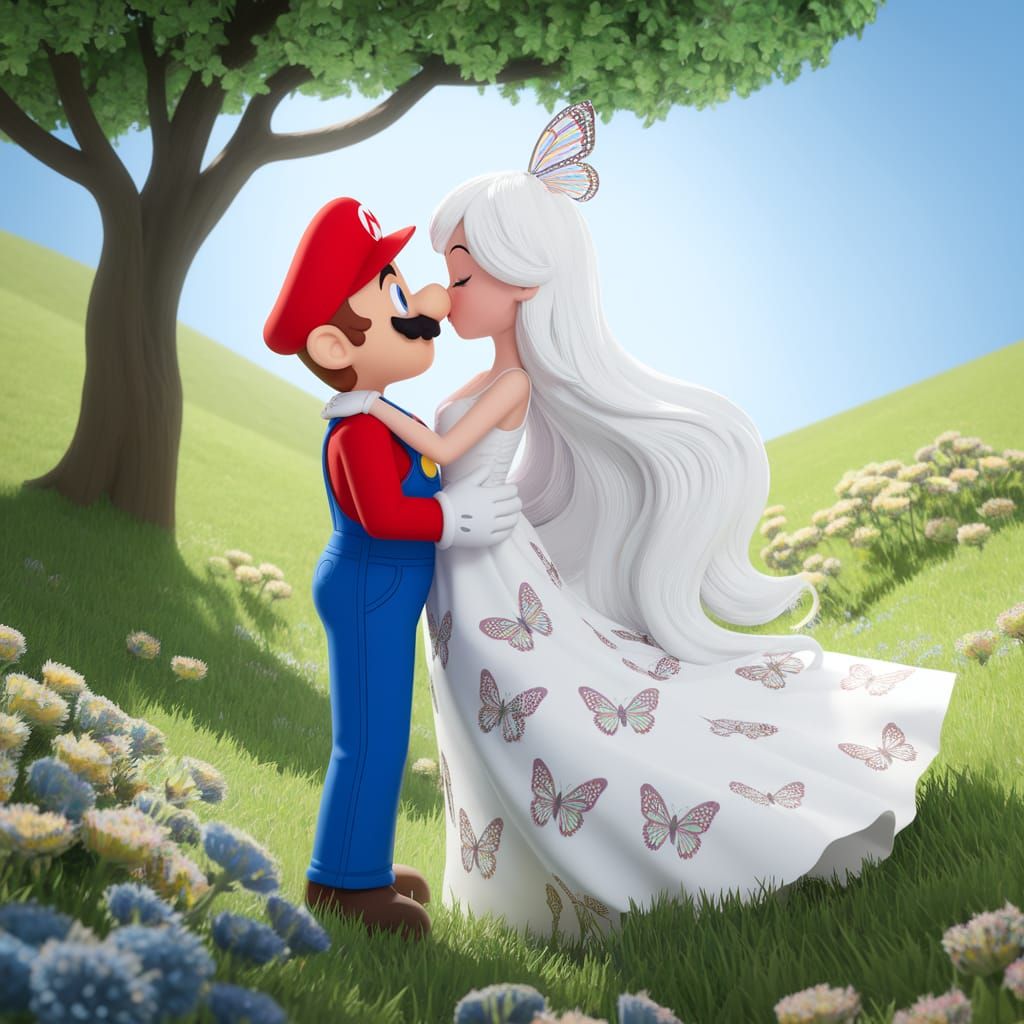 Handsome Italian Man in Romantic 2D Digital Art