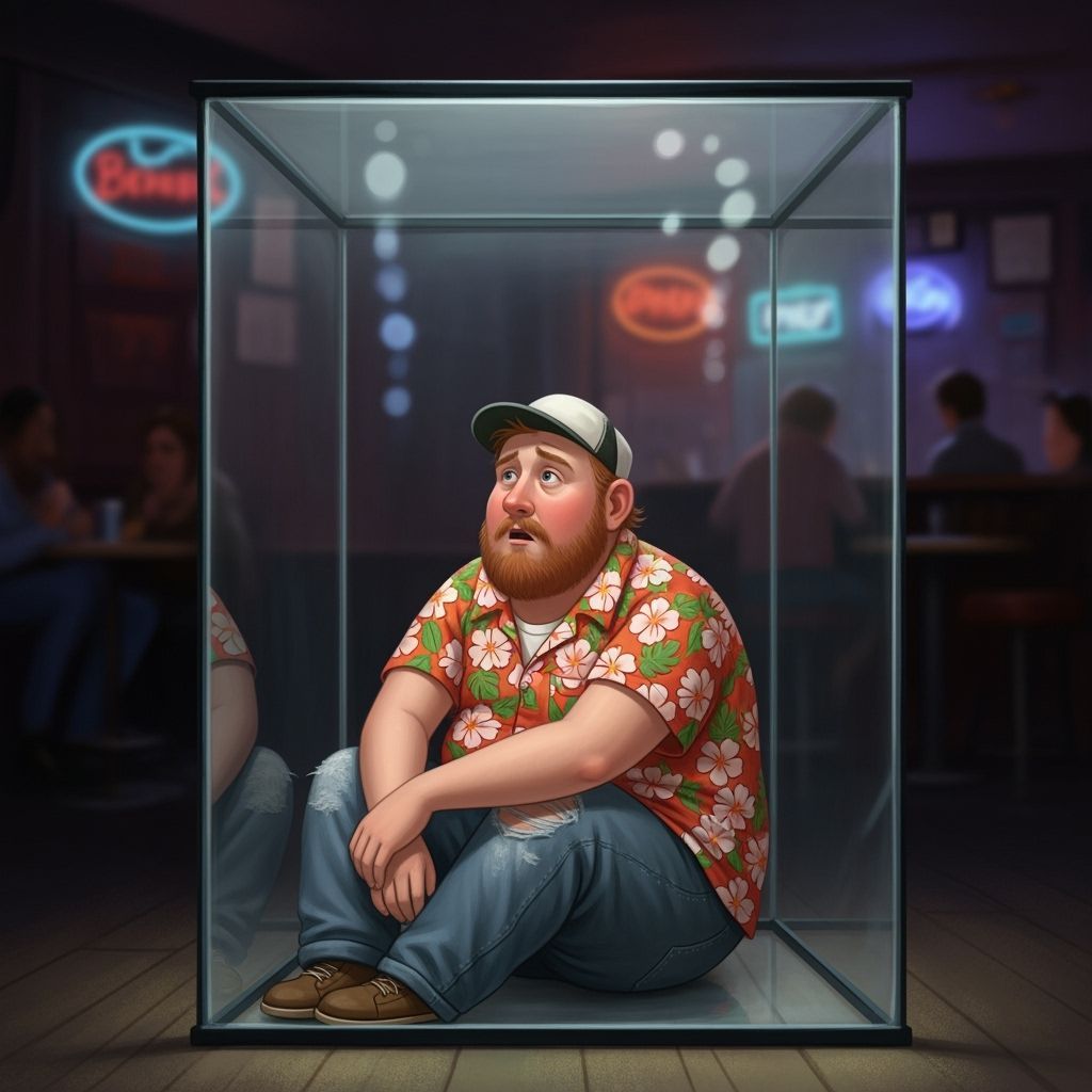 Man Trapped in Terrarium in Karaoke Bar