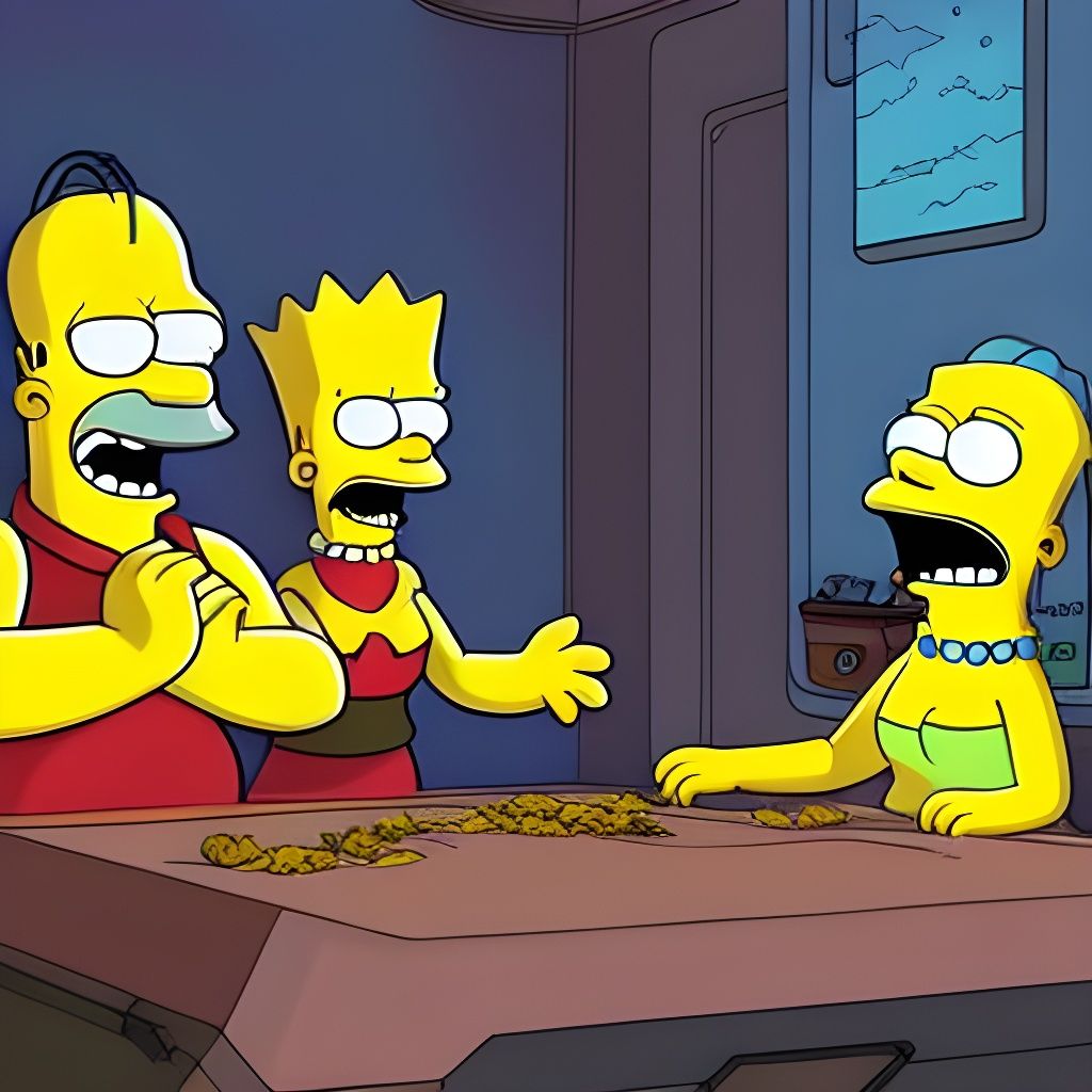 Avatar Reimagined in Simpsons Cartoon Style