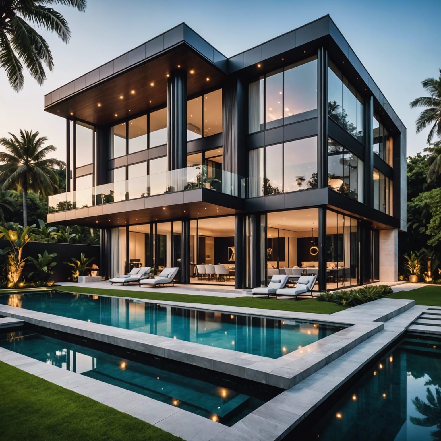 Luxurious Modern Smart Home Mega Mansion