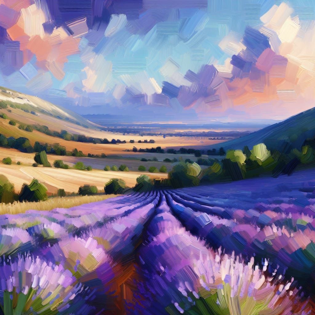Lavender Fields Forever: A Peaceful Dreamscape