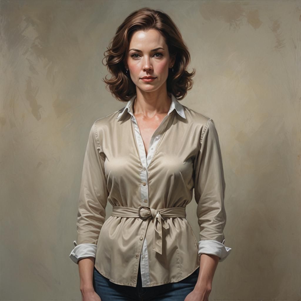 Realistic Female Portrait in Fantasy Art Style