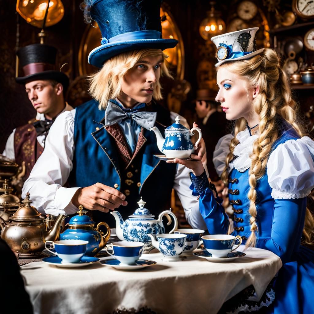 Steampunk Alice in Wonderland Tea Party