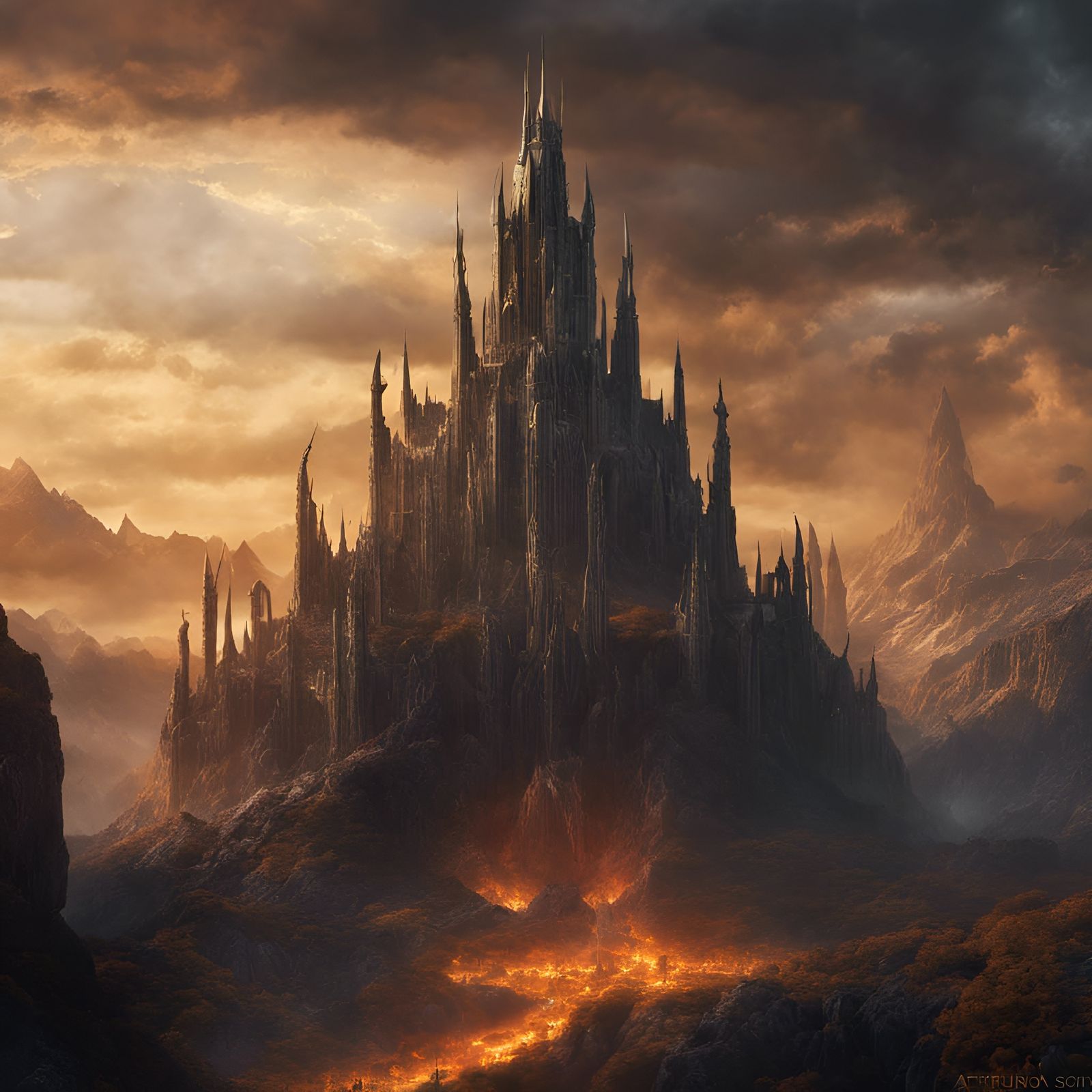 Sauron from Lord Of The Rings: Detailed Fantasy Art