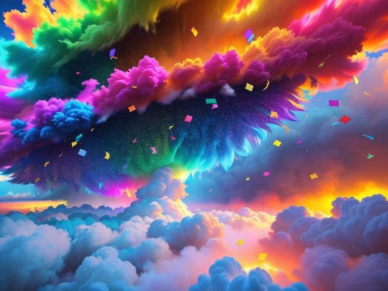 Confetti cloud